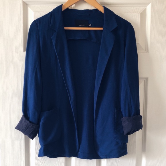 💜HOST PICK💜 Aritzia / Talula Blue Blazer 00 - Picture 2 of 6